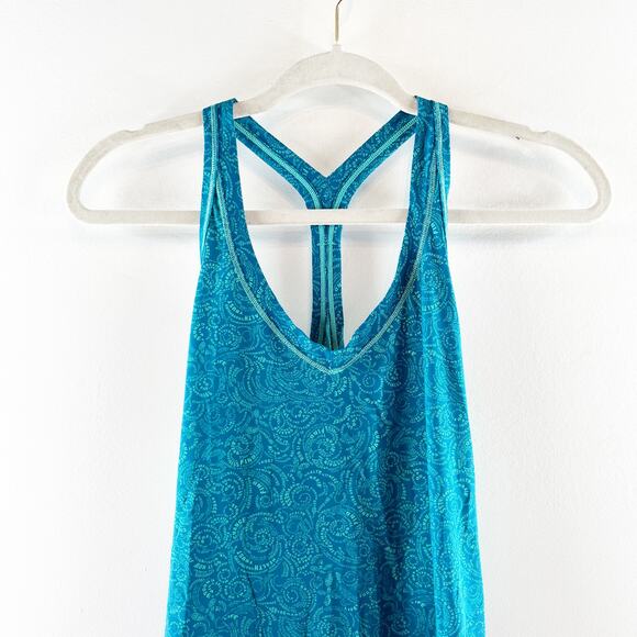 Lululemon Fast Lane Singlet Racerback Tank Top Foil Teal Green Small - Picture 9 of 9
